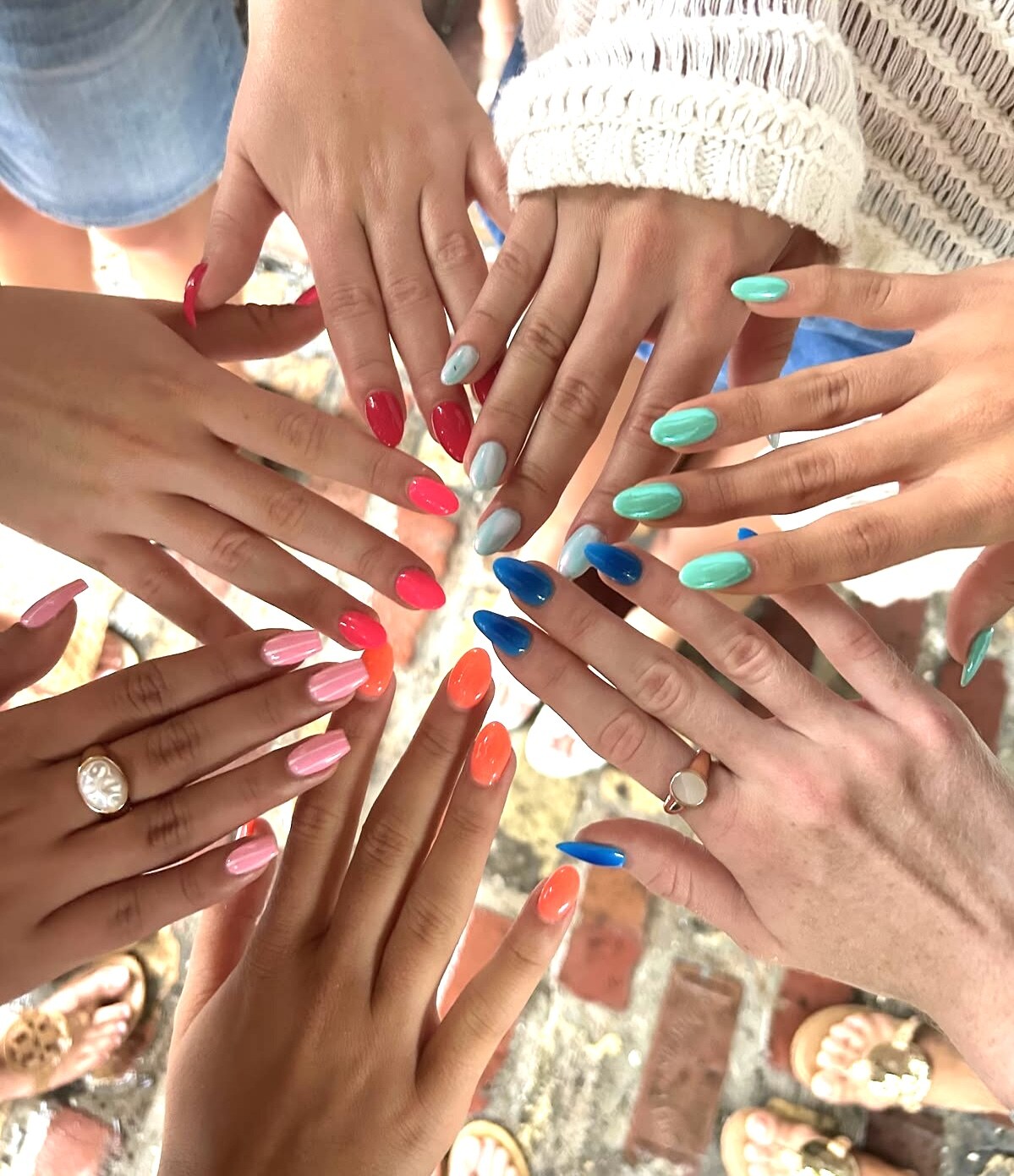 Group manicure experience for a girls' weekend or bachelorette celebration in Massachusetts